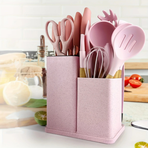 19 Pieces Silicone Kitchen Utensils & Knife Set