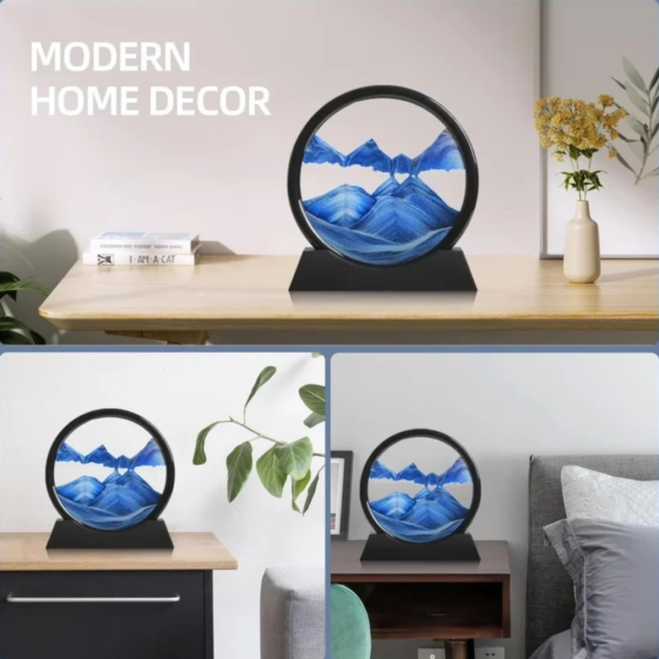 3D Hourglass Deep-Sea Sandscape - Moving Sand Art Decor