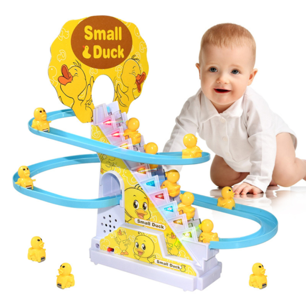 9-Pcs Small Duck Chase & Race Track Set for Kids Toy