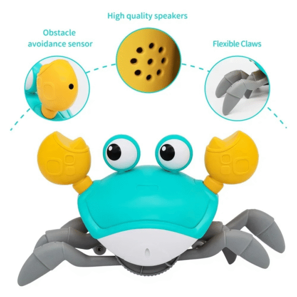 Crawling Musical Crab Toy - ইন্টারেক্টিভ ক্রলিং খেলনা